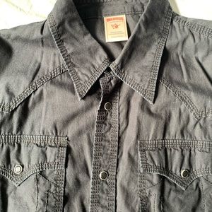 True religion xxxl long sleeve Button up shirt